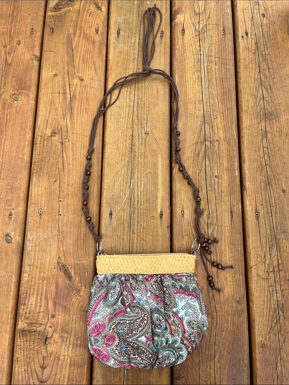 D-Fusion Paisley print small boho purse